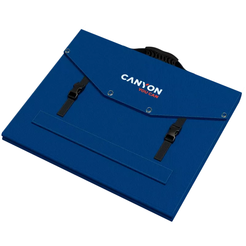 CANYON SP-200 Składany Panel Słoneczny 200W z 2x USB-A i USB-C PD 45W, Czarny