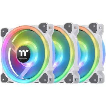 Thermaltake Riing Trio 12 RGB Radiator Fan White TT Premium Edition (3-Pack z Kontrolerem)