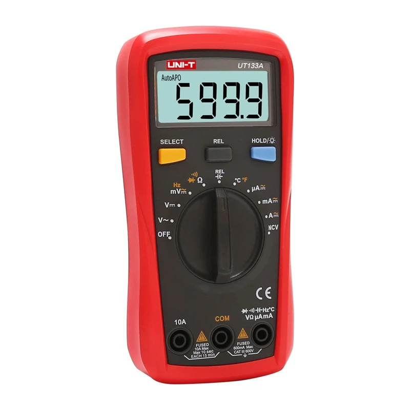 Uni-T UT133A Ręczny multimetr cyfrowy 6000 zliczeń True RMS Auto Ranging