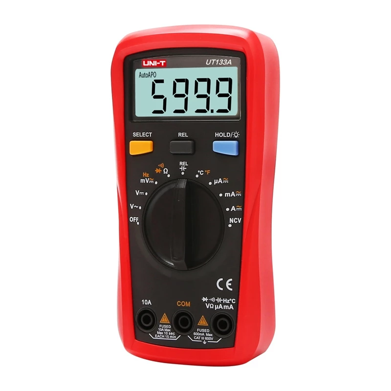 Uni-T UT133A Ręczny multimetr cyfrowy 6000 zliczeń True RMS Auto Ranging