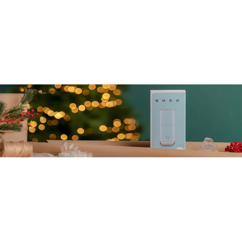 Spieniacz do mleka Smeg MFF02PBEU, 3 funkcje, nieprzywierająca powłoka, 500 W, pastelowy niebieski
