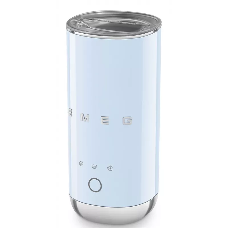 Spieniacz do mleka Smeg MFF02PBEU, 3 funkcje, nieprzywierająca powłoka, 500 W, pastelowy niebieski