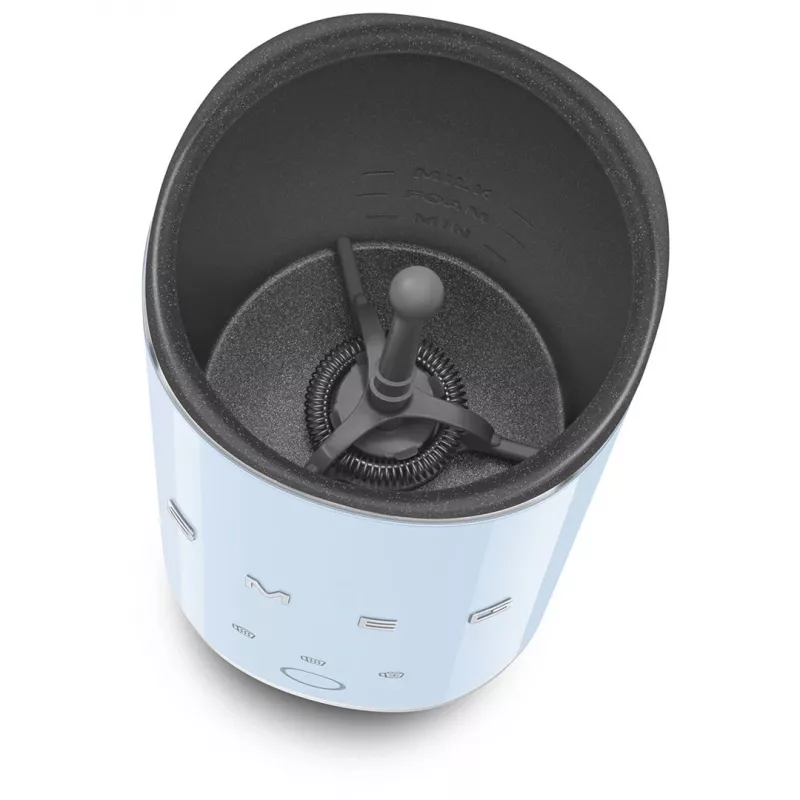 Spieniacz do mleka Smeg MFF02PBEU, 3 funkcje, nieprzywierająca powłoka, 500 W, pastelowy niebieski