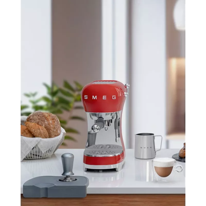 Smeg ECF02RDEU 50's Style Manual Espresso Machine 1.1 L Czerwony