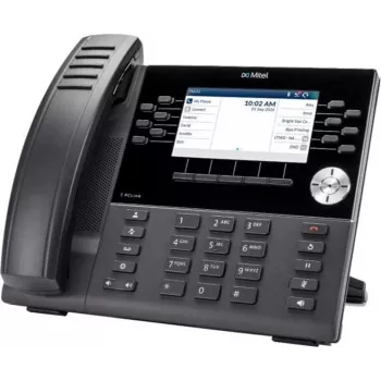 Telefon SIP Mitel 6930w - Otwarty SIP - Niekompabilny z systemami Mitel UCC - Kabel Ethernet w zestawie - Zasilacz nie jest dołączony (50009436)