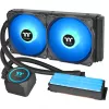 Thermaltake Floe RC 240 All-in-One Chłodzenie Cieczą CPU z Zintegrowanym Blokiem Wodnym RAM, 240mm Radiator, 2x 120mm ARGB PWM Wentylatory, Intel/AMD