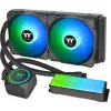 Thermaltake Floe RC 240 All-in-One Chłodzenie Cieczą CPU z Zintegrowanym Blokiem Wodnym RAM, 240mm Radiator, 2x 120mm ARGB PWM Wentylatory, Intel/AMD
