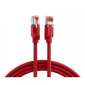 EFB-Elektronik RJ45 Patchkabel Cat.6A S/FTP LSZH Draka UC900 TM21 Czerwony 0,25m