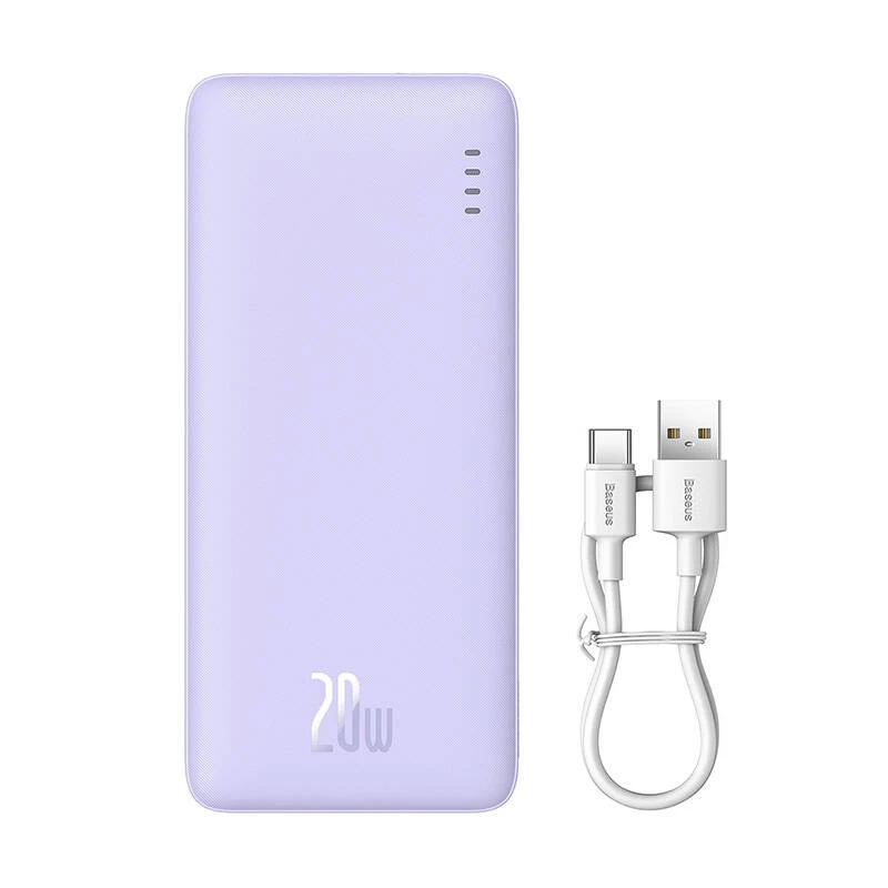 Baseus Airpow - 20 000 mAh 20W Power Bank (Fioletowy)