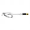 Przewód antenowy SAT Good Connections SmartFLEX, IEC/Coax kątowy męski na żeński, pozłacany, poczwórnie ekranowany, 120 dB, biały, 2 m (GC-M2063)
