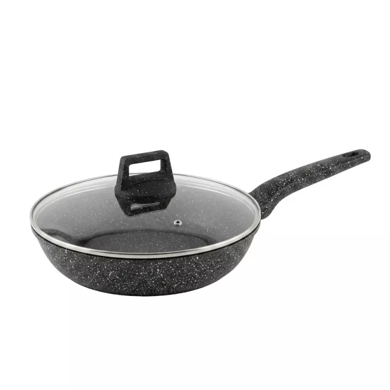 Extralink Home SF-1129-28CM Granitowa Patelnia Nieprzywierająca 28 cm 3.1 L Czarna
