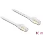 Delock RJ45 Flat Patch Cable Cat.8.1 U/FTP 40 Gbps 10 m White (81038)