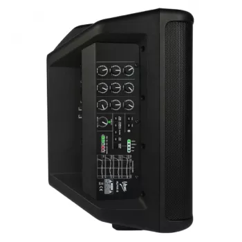 V-TONE ALPHA 8 Aktywny Kolumnowy System PA z Wbudowanym Mikserem, 300W RMS, 8 inch Głośnik Niskotonowy, Bluetooth, USB/SD, Pogłos