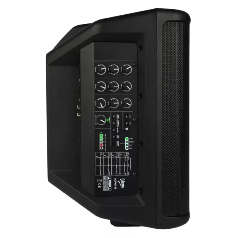V-TONE ALPHA 8 Aktywny Kolumnowy System PA z Wbudowanym Mikserem, 300W RMS, 8 inch Głośnik Niskotonowy, Bluetooth, USB/SD, Pogłos