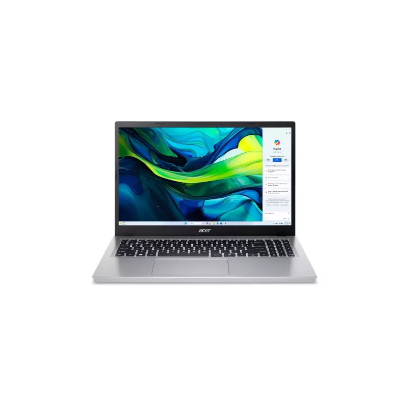 Acer AG15-32P-39R2DX Laptop - Intel Core 3 N355, 15.6 inch FHD IPS, 8GB RAM, 256GB SSD (2x128GB), Windows 11 Home, Srebrny