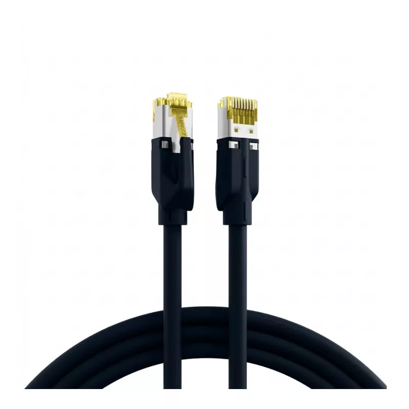 EFB-Elektronik RJ45 Patchkabel Cat.6A S/FTP LSZH Draka UC900 TM31 Czarny 0,25m
