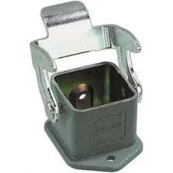 Obudowa natynkowa HARTING Han® 3 A, odlew aluminiowy, szary pyłowy, z pojedynczym zamkiem dźwigniowym, wejście kablowe M20, IP65/IP67