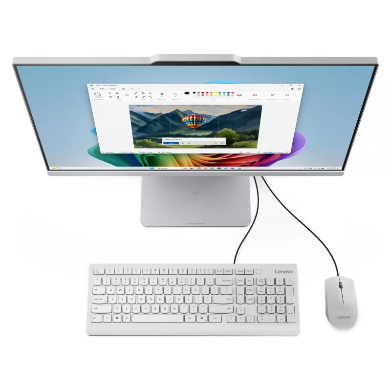 Lenovo IdeaCentre AIO 24AKP10 All-in-One PC, AMD Ryzen 5 7530U, 23.8 cala Full HD IPS, 16GB RAM, 1TB SSD, Windows 11 Home, Czarny