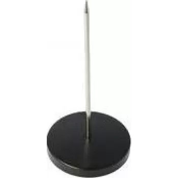 WESTCOTT Paper Spike, Stainless Steel, Black, Height: 130 mm, Base Diameter: 70 mm, 1 Piece (E-29700 00)