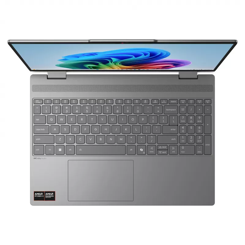 Laptop 2 w 1 Lenovo IdeaPad 5 2-in-1 15AGP11 Copilot+ PC 83UM0006GE, 15.3 cali WQXGA OLED dotykowy 165Hz, AMD Ryzen AI 7 445, 16GB DDR5, 512GB SSD, Windows 11 Home, niemiecka klawiatura