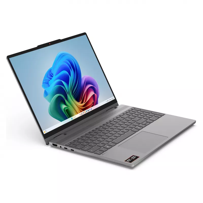 Laptop 2 w 1 Lenovo IdeaPad 5 2-in-1 15AGP11 Copilot+ PC 83UM0006GE, 15.3 cali WQXGA OLED dotykowy 165Hz, AMD Ryzen AI 7 445, 16GB DDR5, 512GB SSD, Windows 11 Home, niemiecka klawiatura