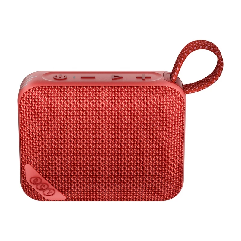 QCY SP2 Przenośny Głośnik Bluetooth (Czerwony) - IP67 Wodoodporny, Podświetlenie RGB, TWS Stereo