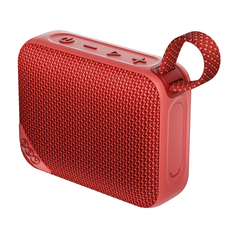 QCY SP2 Przenośny Głośnik Bluetooth (Czerwony) - IP67 Wodoodporny, Podświetlenie RGB, TWS Stereo