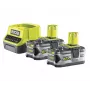 Zestaw akumulatorów RYOBI RC18120-250 2x 18V 5.0Ah Lithium+ z kompaktową ładowarką