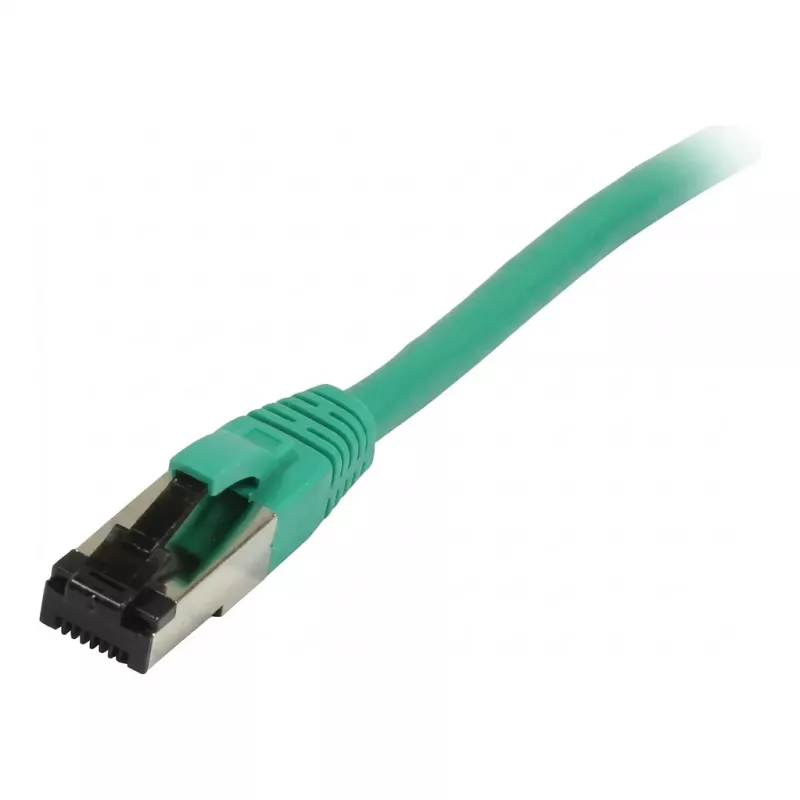 Synergy21 Patch Cable RJ45, CAT8.1 2000MHz, 7.5m, Green, S/FTP, TPE/LSZH SuperFlex, AWG26