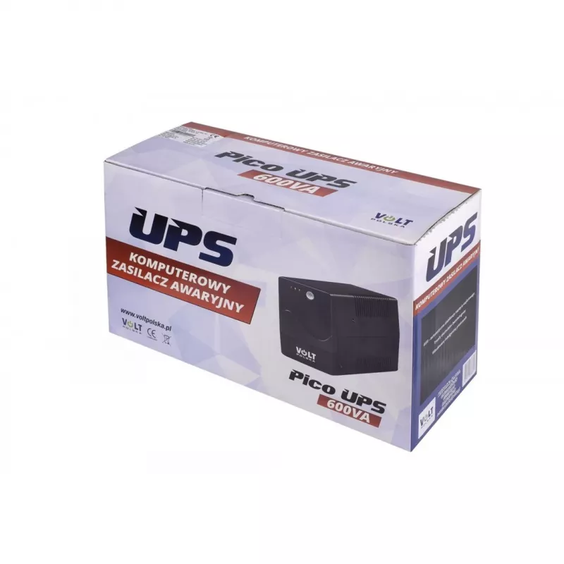 VOLT POLSKA PICO 600VA 360W UPS Zasilacz awaryjny Line-Interactive 2x Schuko