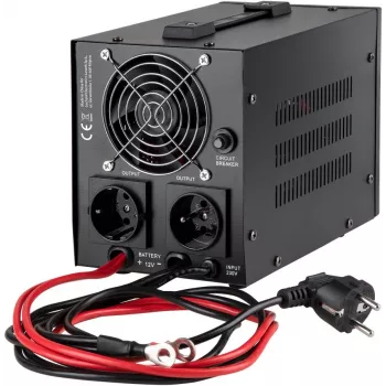 KEMOT PROsinus-800 Zasilacz awaryjny UPS 800VA/500W czysty sinus 12V 230V czarny