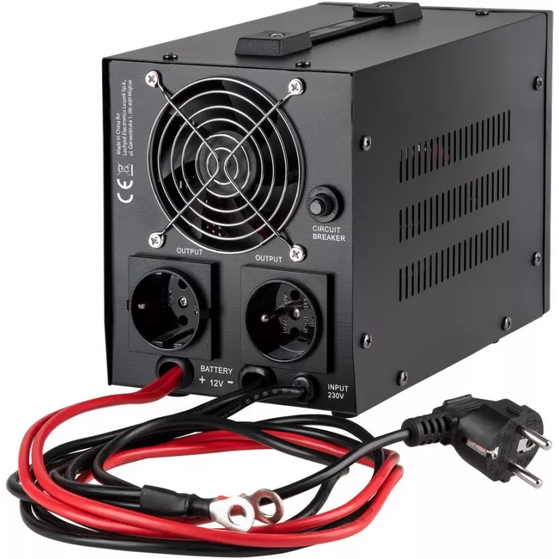 KEMOT PROsinus-800 Zasilacz awaryjny UPS 800VA/500W czysty sinus 12V 230V czarny