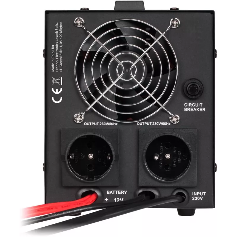 KEMOT PROsinus-800 Zasilacz awaryjny UPS 800VA/500W czysty sinus 12V 230V czarny