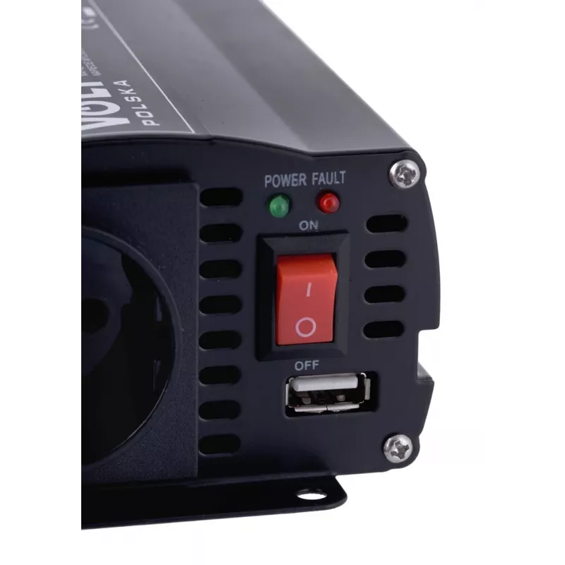 VOLT POLSKA IPS-600 DUO 12V 24V/230V 300/600W Pure Sine Wave Power Inverter