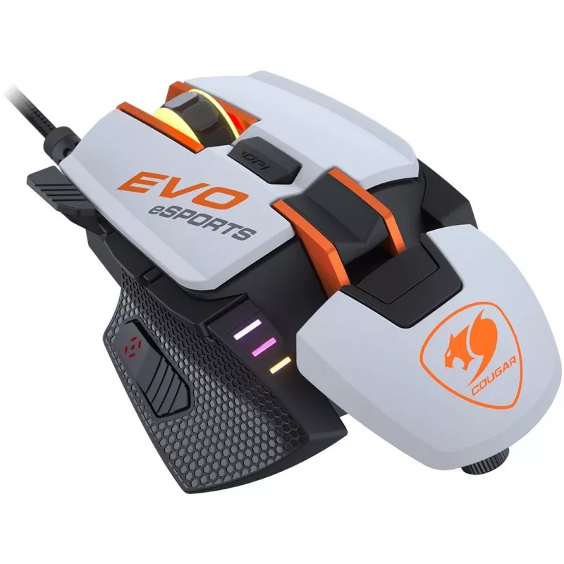 Mysz gamingowa COUGAR 700M EVO eSports, optyczna, podświetlenie RGB, biała