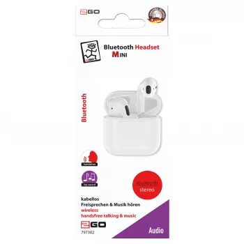 2GO ACV Bluetooth Headset TWS Mini - Biały