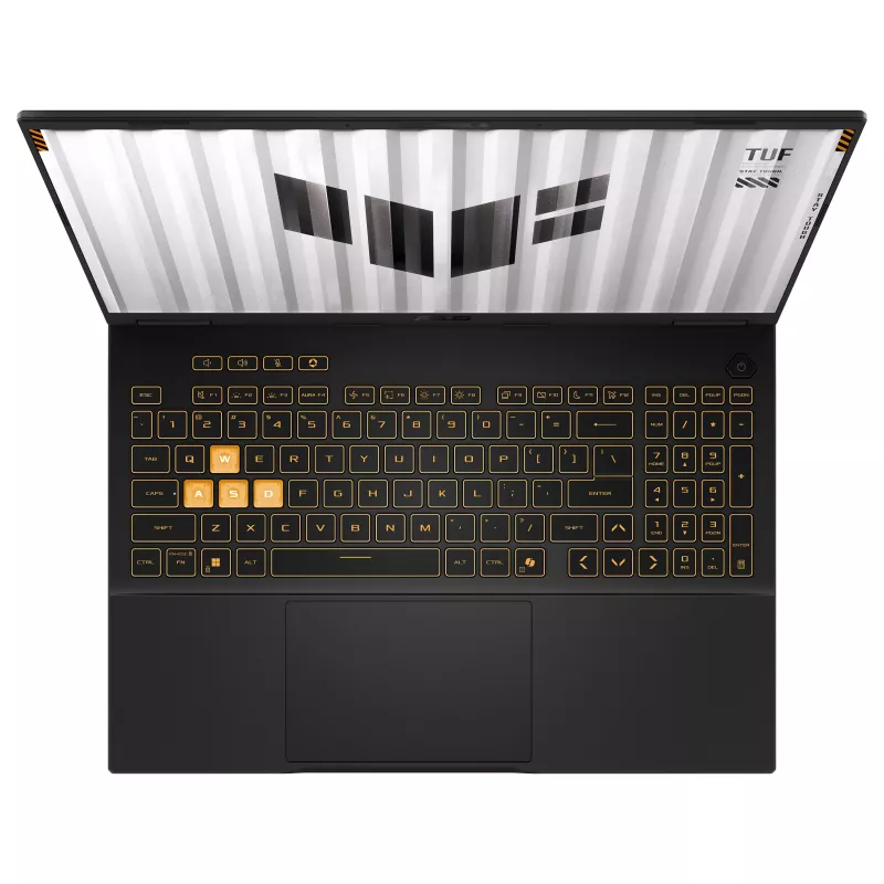 ASUS TUF Gaming F16 FX608JMI-TU290W 16 inch WUXGA 165Hz Laptop Gamingowy, Intel Core i7-14650HX, 16GB DDR5, 1TB SSD, NVIDIA GeForce RTX 5060, Windows 11 Home, Niemiecka klawiatura QWERTZ, Mecha Gray