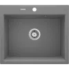DEANTE 1-Bowl Granite Sink Grey Metallic Andante