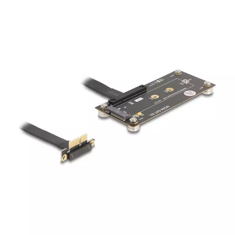 Delock Adapter PCIe 3.0 x1 Męski 90° Kątowy na M.2 Key M Żeński z Przewodem 10 cm