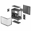 Obudowa Mid-Tower DeepCool CG380U, Szkło hartowane, 3x wentylatory 120mm ARGB, Czarny