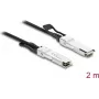 Delock Twinax Cable QSFP28 Male to QSFP28 Male 100 Gbps 2 m