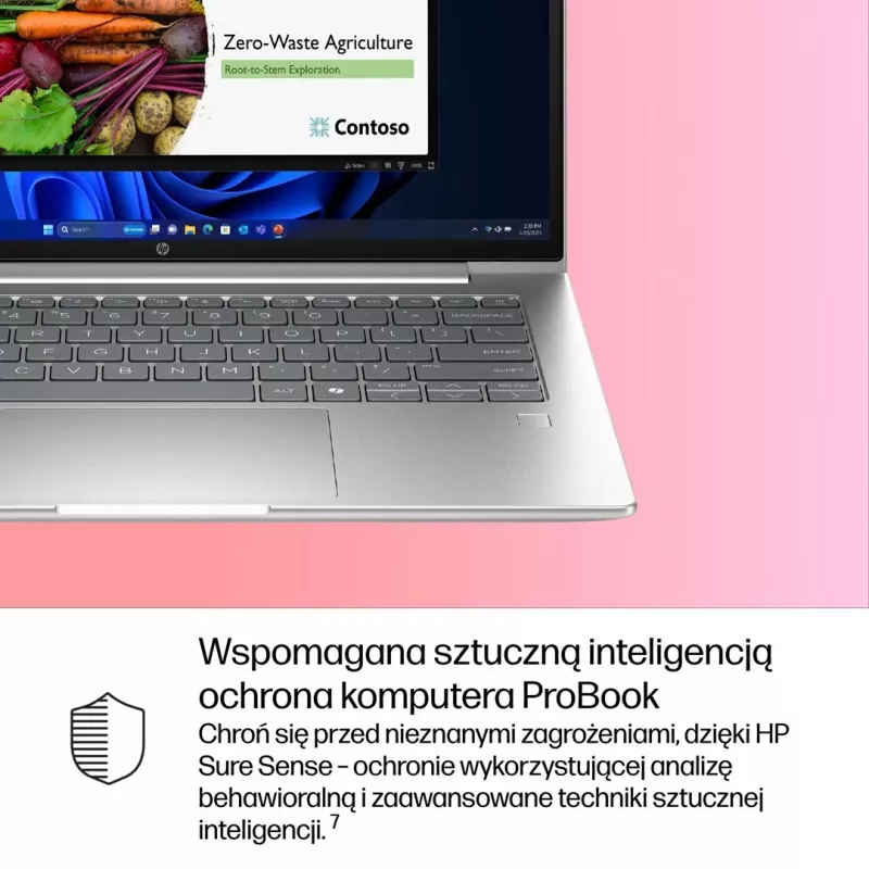 HP ProBook 4 G1i 14 cali Ultra 7 255U 16GB DDR5 512GB SSD WUXGA Windows 11 Pro Srebrny 3Y OnSite
