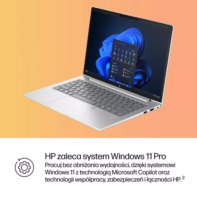 HP ProBook 4 G1i 14 cali Ultra 7 255U 16GB DDR5 512GB SSD WUXGA Windows 11 Pro Srebrny 3Y OnSite