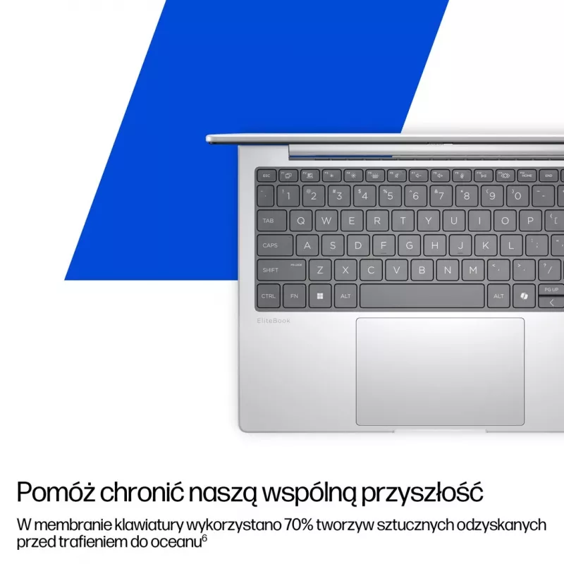 HP EliteBook 8 G1i 16 cali Ultra 7 255U 24GB DDR5 512GB SSD WUXGA IPS 400 nitów Windows 11 Pro Glacier Silver Aluminium 3Y OnSite