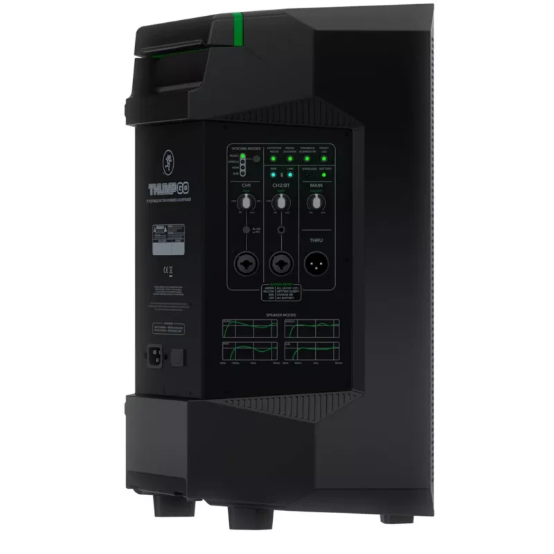 Mackie Thump GO - 8-calowy przenośny głośnik zasilany bateryjnie, 200 W, Bluetooth 5.0, czarny