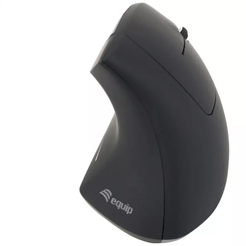 Equip 245110 Pionowa Ergonomiczna Mysz Bezprzewodowa - Praworęczna - 2.4 GHz - Odbiornik USB - Czarny