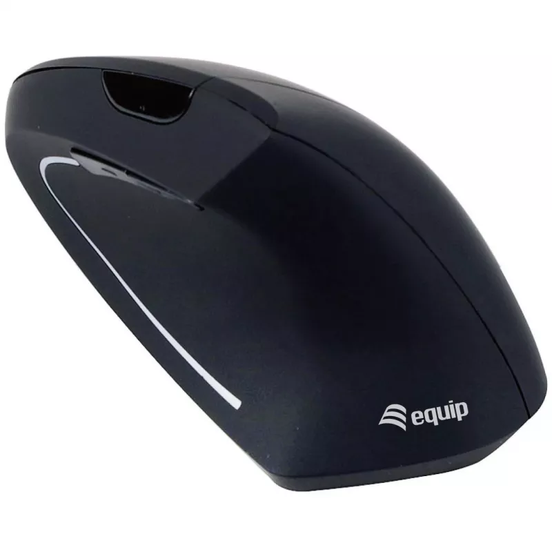 Equip 245110 Pionowa Ergonomiczna Mysz Bezprzewodowa - Praworęczna - 2.4 GHz - Odbiornik USB - Czarny