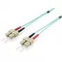 Equip Fiber Optic Patch Cable SC/SC Duplex OM3 2.0m Turquoise