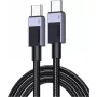 UGREEN L513 USB-C na USB-C Kabel 240W PD3.1 480Mbps Pleciony Nylon Aluminiowa Obudowa Opaska 3m Szary (45065)