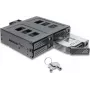 Delock 5.25 inch Ramka montażowa na 4 x 2.5 inch SATA lub SAS HDD / SSD z zamkiem